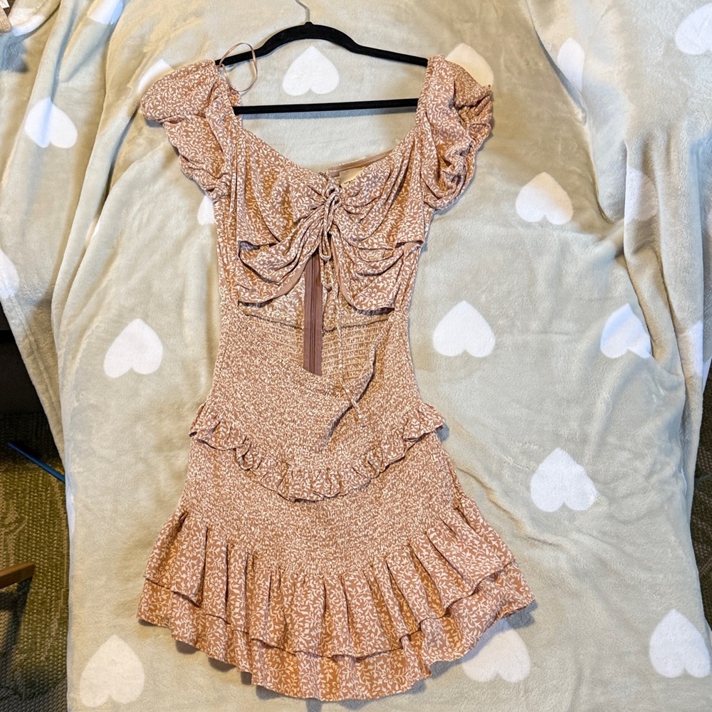 Floral Ruffle Mini Dress
